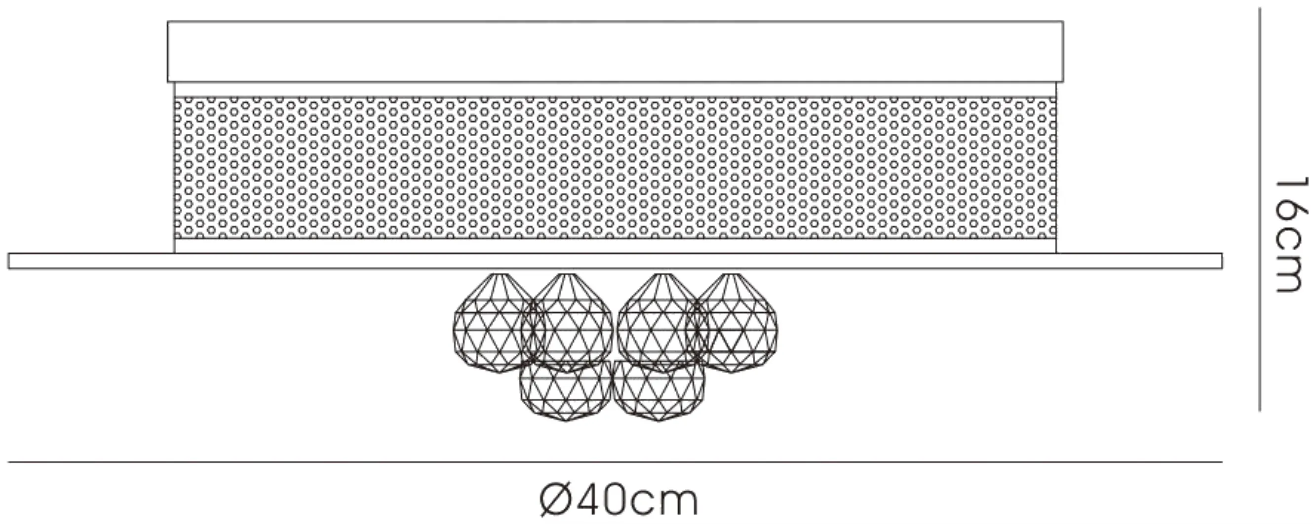 Tabitha Crystal Ceiling Lights Diyas Ringed & Square Crystal Fittings